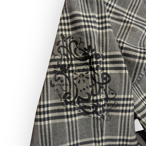 Boston Proper Plaid Pants Black and White Size 4 - Picture 7 of 13